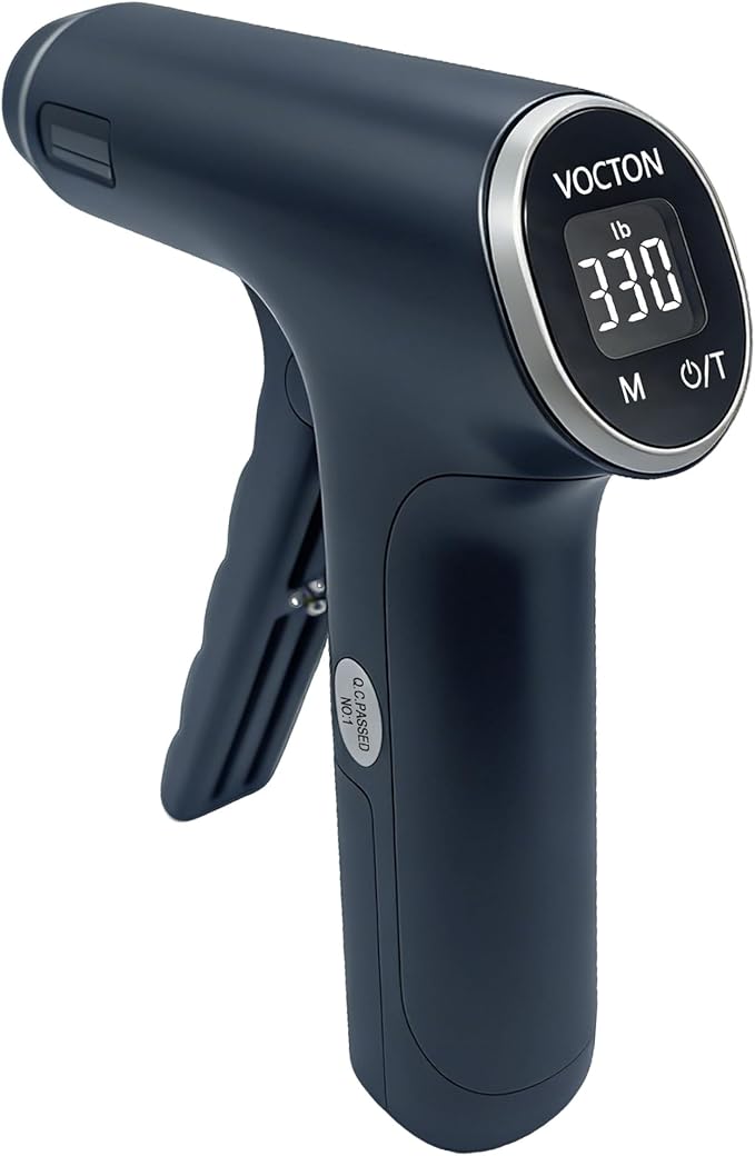 330lbs/150KG Handful Grip Strength Tester, Electronic Hand Dynamometer & Exerciser with Adjustable Resistance Trainer, LCD Screen, Ergonomic Handle for Home and Gym Use(Battery Not Included)