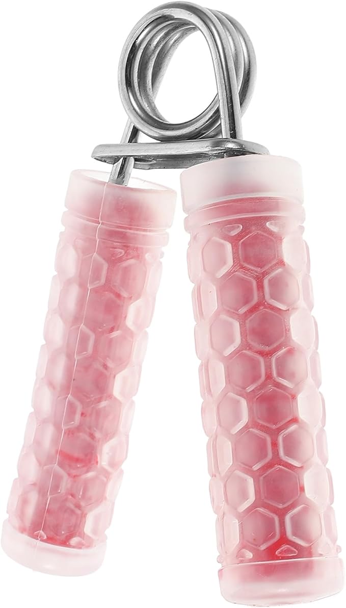 Ciieeo Grip Strength Trainer Finger Exerciser Forearm Grip Strengthener Red Crystal Hand Spring Strength Training Device for Home Gym Fitness