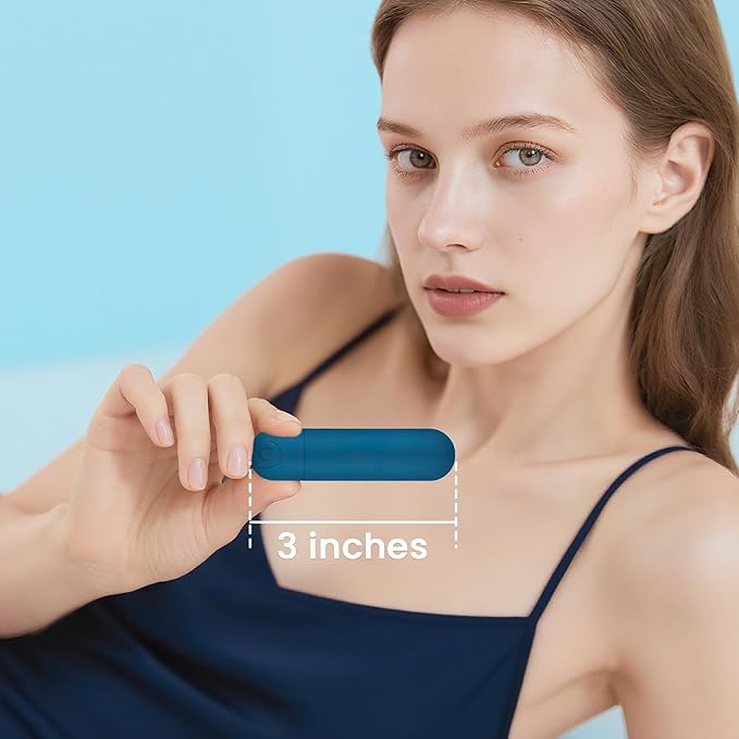 Handheld Electric Back Massager - Mini Waterproof Deep Tissue Blue