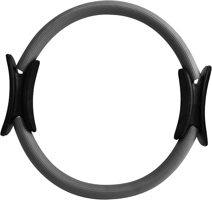 15" Pilates Ring, Dual-Grip Pilates Ring Lightweight Circle Yoga Rin-g for Enhance Thigh and Arm Strength, Body Exercise Tool for Home Gym