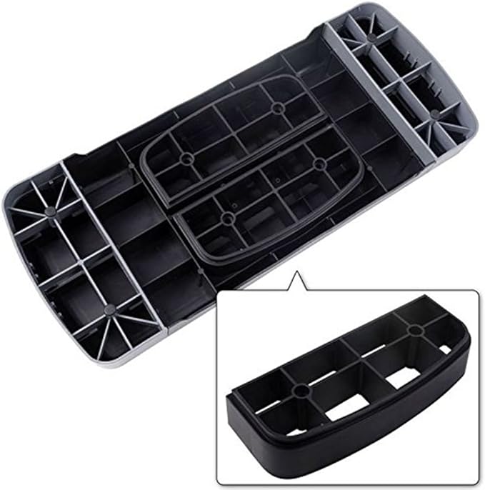 27" Adjustable Exercise Equipment Step Platform For Sports & Fitness (black & grey)