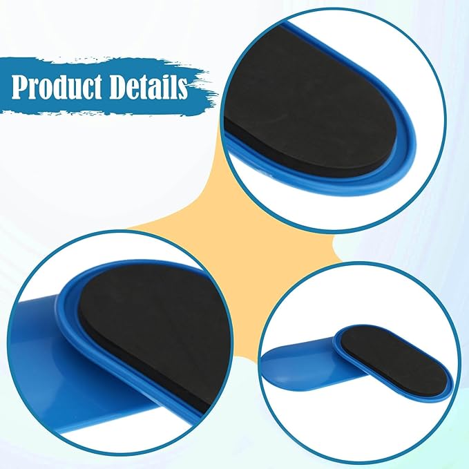 Core Sliders 2-Piece Set, Ab Pads for Beginner Home & Gym Workout, Portable Lightweight Sliding Discs for Dance Exercise