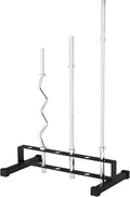 Barbell Bar Rack - Heavy Duty 6-Slot Freestanding Dumbbell Rack with Non-Slip Base, Space-Saving Vertical Weight Rack for Home Gym Equipment