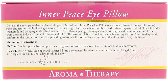 DreamTime Inner Peace Eye Pillow, Cranberry Velvet