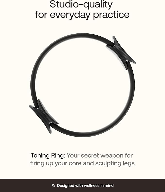 BetterMe Toning Pilates Ring – Magic Circle Pilates Ring for Strength & Flexibility – 15 Inch Fitness Ring for Home Pilates & Yoga Workouts