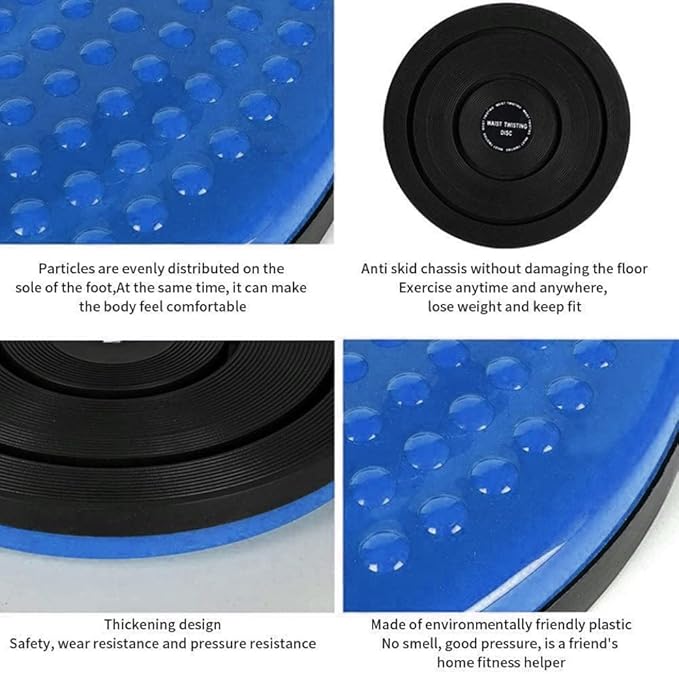 Twist Board for Exercise,Waist Whisper 9.6 Inch Large Non-slip Safety Wobble Board Waist Twisting Disc for Women Men Slimming and Strengthening Abdominal & Stomach Exercise Equipment At Home