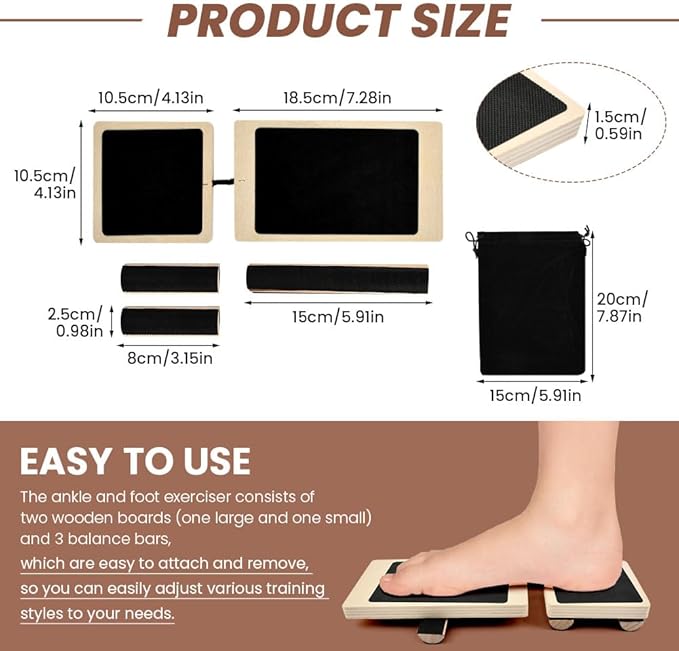 Ankle Balance Board Ankle Strengthener Exerciser for Sprained, Foot Strengthener Exerciser for Stability Exercises, Posture Correction, Balance Training