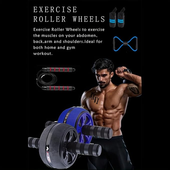 Abdominal Wheel, Ab Roller Wheel Exercise Equipment, Abdominal Exerciser, Beginners and Advanced Abdominal Core Strength Training Core Strength Exercise