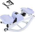 Rock Stepper Side to Side – Lateral Stepper & Glute Trainer with Resistance Bands, Low Impact Side to Side Stepper for Home Exercise, Quiet Step Rocker Machine No Assembly 250LBS