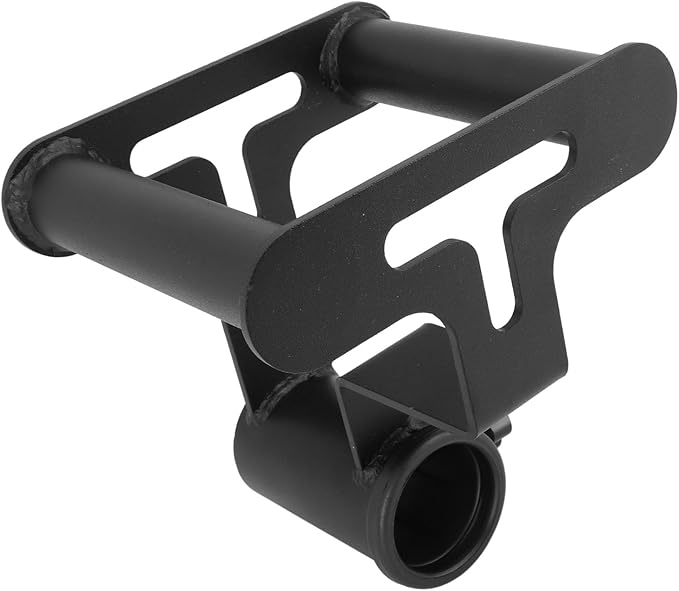 T Bar Row Platform with V Bar Landmine Handle Attachment, Compact Iron Barbell Accessory for Home Gym, Sturdy Grip Strength Training Equipment for Upper Body Workouts