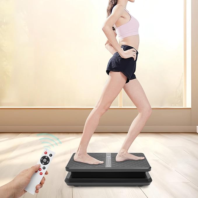Vibration Plate Exercise Machine Vibration Platform Machines Full Body Vibration Plates for Lymphatic Drainage 450 Lbs Capacity Vibrating Plate for Women & Men Whole Body Weight Loss