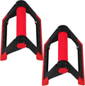 Angoily Push-up Bars and Rack for Home Fitness, Red Non-slip Push-up Stand Pair, Rotating Push-up Brackets for Floor Workouts and Strength Training