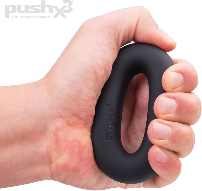 Grip Strength Trainer Rings, Rock Climbing & Bouldering, Jujitsu Grip Strength, BJJ Trainer, Hand Grip, Forearm, and Wrist Strengthener, Stress Relief, Convert PushX3 Pushup Equipment to Stable Pushup Stands