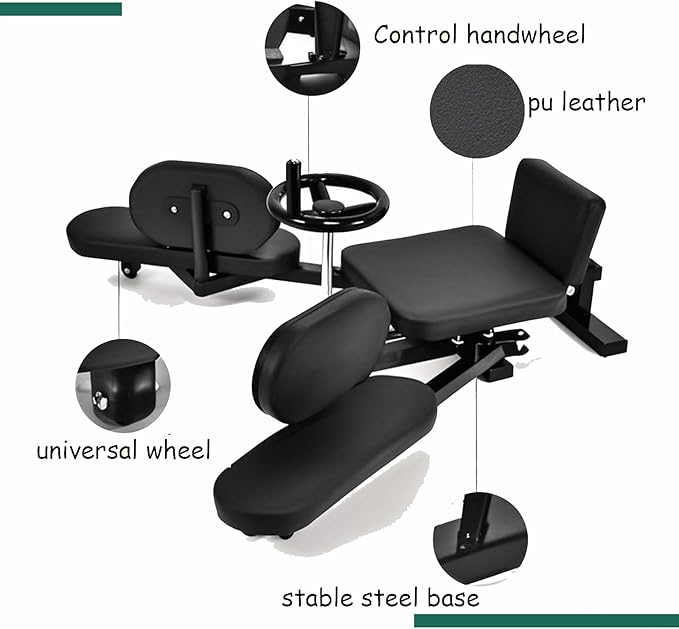 Hip Leg Strecher, 400LBS Steel Split Machine for Flexibility Kids Adults with Wheel, 240 ° Leg Strecher Machine for Flexibility Stretching Equipment Fitness Equipment Beauty Ballet Yoga