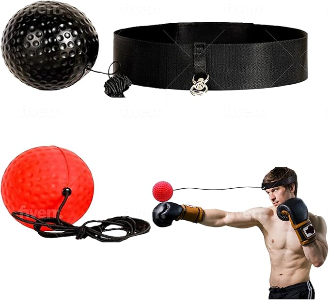Boxing Reflex Ball - Excellent for Beginners and Experts Alike. Great Exercise for Hand Eye Coordination, Reflexes and Improve Speed