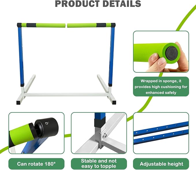 Detachable Hurdles Track and Field Adjustable Height Agility Training Hurdles Speed Practice Equipment for Sport
