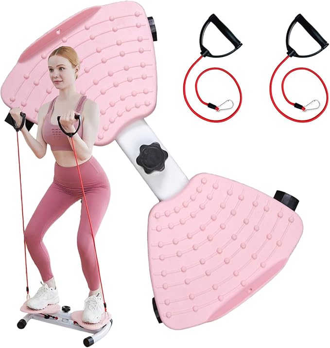 AB Workout Equipment Twist Board for Exercise, Silent ABS+Carbon Steel Home Gym, 150KG Capacity, Fat-Burning, Pre-Assembled & Instant Use