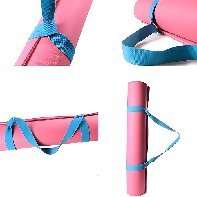 Yoga Mat Carrier Strap, Adjustable Thick Band for Carring Large Mats & Professional Stretching