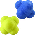 AIRLAXER Reaction Ball,Reflex Ball for Hand Eye Coordination Training,2.83 inch,Pack of 2-Blue,Yellow