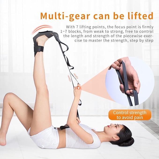 Laway Stretching Strap,Ankle Ligament Stretcher Belt,Elastic Exercise Bands,Leg Stretching Strap,Foot Stretch Assist for Hamstring,Stretch Bands for Exercise and Flexibility,Leg Stretching Strap