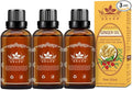 3 Pack Lymphatic Drainage Ginger Oil, Ginger Massage Oil to Promote Blood Circulation,Suitable for Body Massage。