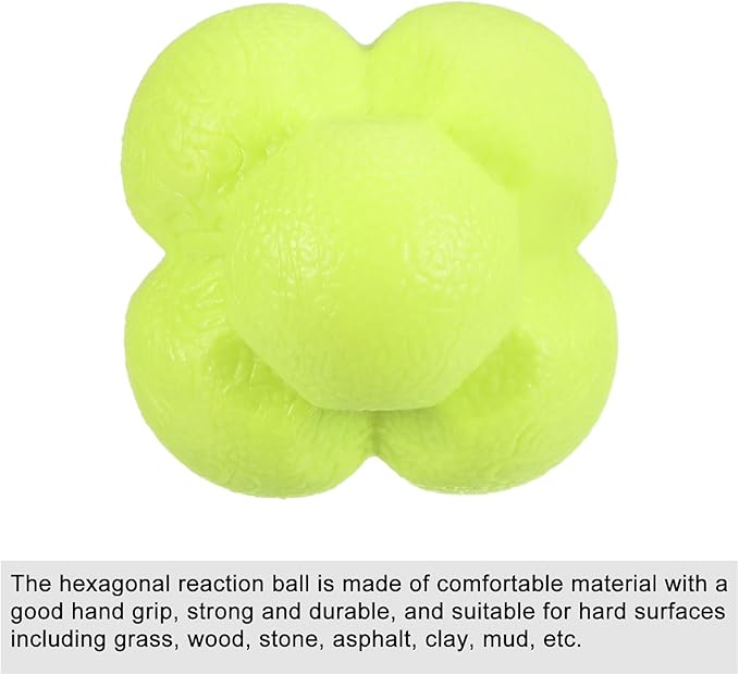 PATIKIL Bounce Reaction Balls Coordination Training Ball Agility Trainer, TPR High Difficulty, for Speed Reflex