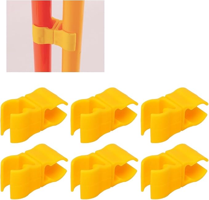 BORDSTRACT Agility Pole Swivel Clips, 10Pcs Swivel Connector for Soccer Agility Training Pole, Coaching Stick Clip Connector for Soccer Drills, Hurdles