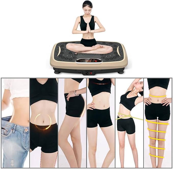 Slimming Machine Shaking Machine Vibration Machine, Ultra Slim Vibration Platform Machines Vibration Plate Exercise Machine, Home Weight Loss Equipment Thin Belly Thin Waist Artifact