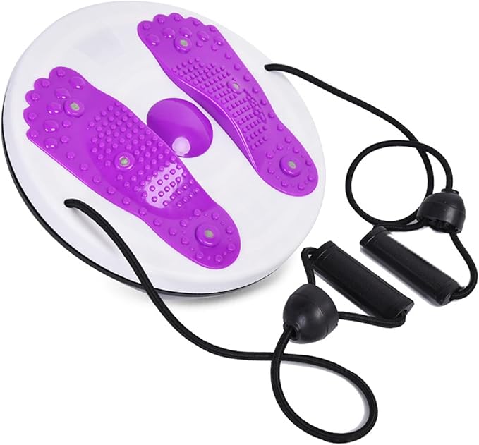 Twister Board for Exercise Waist Twisting Disc with Handles Ankle Body Aerobic Exercise Waist Twisting Machine Exercise Twist Board With Foot Massage