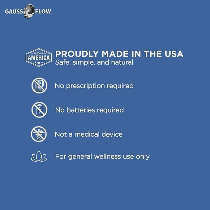 GaussFlow® Magnetic Wellness Headband – Dual 13,000 Gauss Magnets – Adjustable Elastic Band – Non-Invasive Magnetic Accessory – Made in USA
