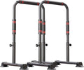 Dip Station, Dip Stand, Heavy Duty Dip Bar, Adjustable Parallel Bars 440LBS Loading Capacity for Home Workout Calisthenics Strength Training