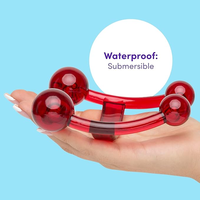 Lovehoney Oh! Body Massager Handheld Tool | Massage Tool for Back, Neck & Shoulders | Easy Grip Smooth Ergonomic Handle | Red