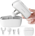KingPavonini Mini Massage Gun with All-in-One Storage Case, Pocket-Sized Small Massage Gun Deep Tissue, 0.5 lbs Portable Percussion Massager for Travel, Gym, Gift for Women Men