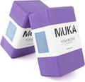 Muka 4 Pack Yoga Blocks 4x6x9 Inch, High Density EVA Foam Yoga Brick for Meditation, Pilates
