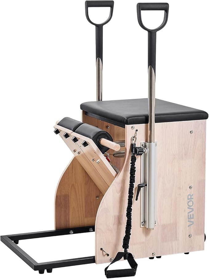 VEVOR Pilates Reformer Machine, Pilates Workout Equipment for Home Gym Studio Use, Pilates Reformer with Sitting Box and Jumpboard，fit for Beginners & Advanced Users