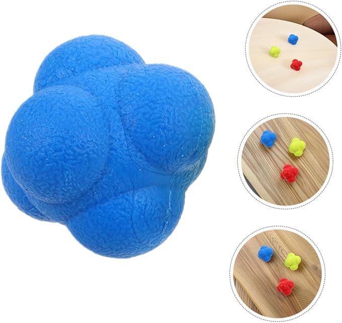 6pcs Reaction Speed Training Balls for Hand Eye Coordination Reflex Enhancement and Agility Training for Boy Girl and Adults Durable Elastic Reaction Balls for Sports Fitness