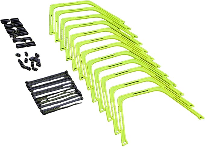 Yiju Agility Rings Foldable Workout Hexagon Hurdles Multifunction Jumping Hurdles Fitness Feet Training Equipment Speed Ladder