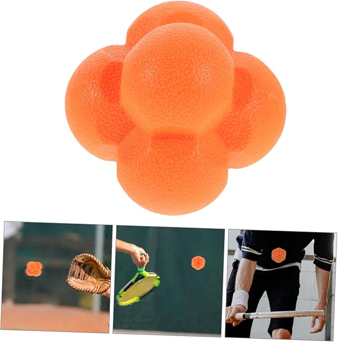 Toyvian Hexagonal Reflex Training Ball for Hand Eye Coordination Durable Reaction Ball for Team Practice Enhance Reaction Speed Agility Sports Training