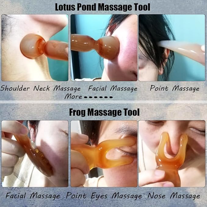 4 Pcs Upgraded Scalp Massager Tool for All Body Head Face Neck Legs, Portable Manual Combs Stress Relief Therapy Tool Hair Growth for Men Women Christmas Birthday Gift