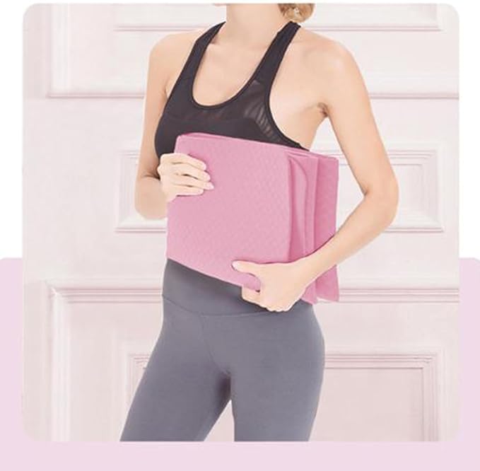 Travel Pilates Mat Nonslip Foldable Gym Workout Mats Fitness Training Pilates Exercise Mat for Women Sports Exercise and for Women