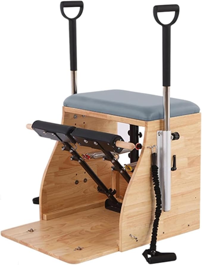 Pilates Stability Chair, Suitable for Home and Studio Workouts, an Essential Piece of Equipment for Strength and Flexibility Training.