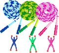 Jump Rope for Kids, Soft Beaded Skipping Rope, Adjustable Length Tangle-Free Segmented Jumping Rope for Kids Students Man and Women