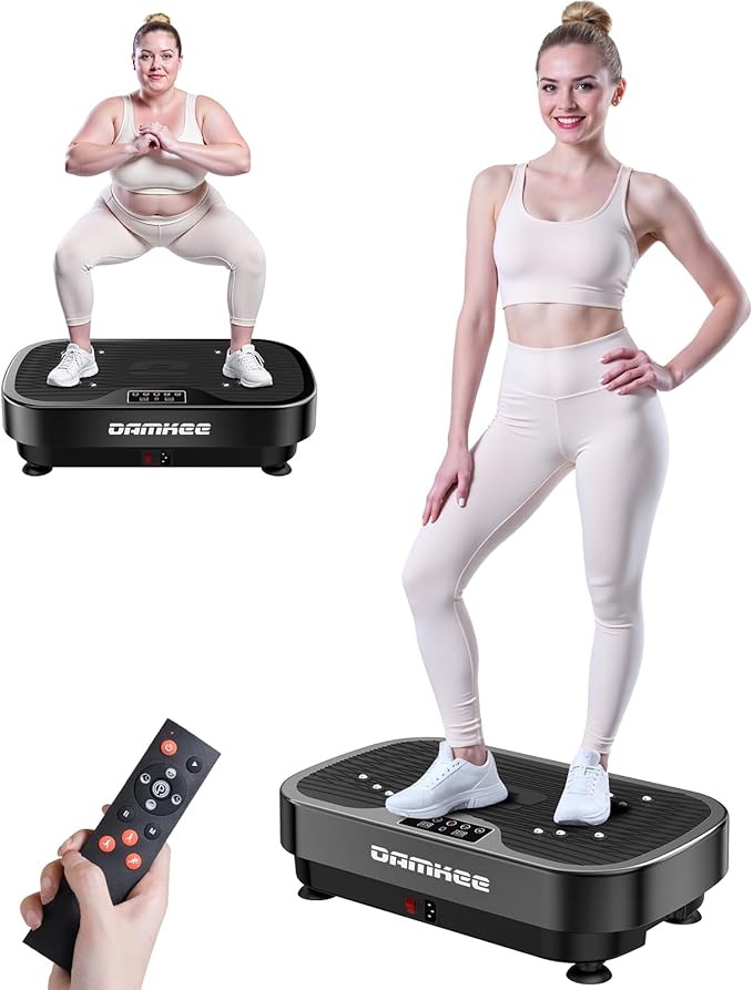 Vibrating Board Exercise Machine, Vibrating Platform for Lymphatic Drainage, 120 Speeds, Upgraded Vibrating Board for Weight Loss, Full Body Workout Equipment, Perfect for Home Fitness