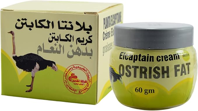 bonballoon (1 Psc) Cream Ostrich Ostrish Fat Cream El Captain Natural Herbal (2.11 oz / 60 gm)
