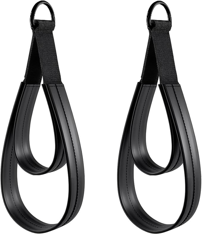 1 Pair Double Loop Pilates Straps, With D-Rings For Stretching, Flexibility & Gym/Yoga Workout, Comfortable Fitness Accessories