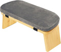 Yoga Meditation Bench Kneeling Stool, Foldable, Wood, with Removable Cushion Ergonomic Prayer Bench Meditation Stool