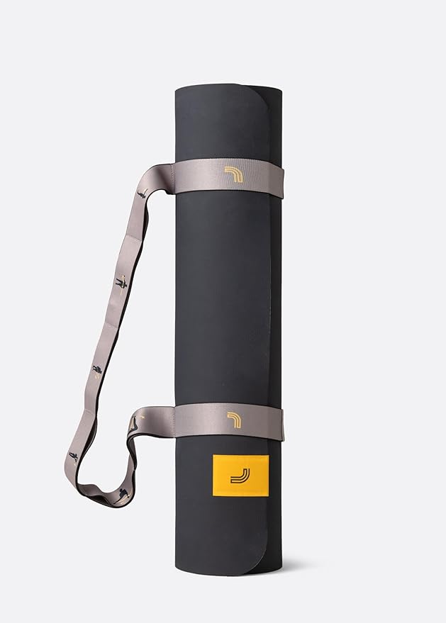 Lolë Pose Yoga Mat with Strap Carrier | Non-Slip Textured 5mm Thick Workout Mat | Ideal for Hot Yoga & Pilates | Lightweight & Sweat Resistant