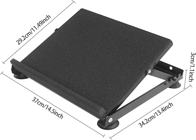Slant Board Calf Stretching Board, 5 Gears Angle Adjustable Calf Stretcher Balance Boards, 441Lbs Rehabilitation Exercises Stretcher with EVA Non-Slip Surface, for Gyms, Physical Therapy Rooms