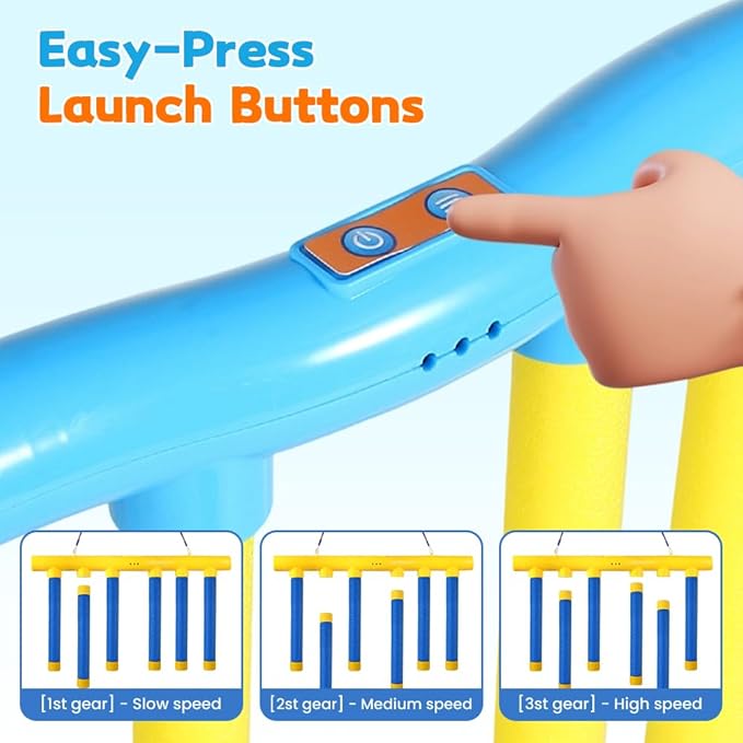 Reflex Sticks Rebounce Game, Reflex Challenge Game, Falling Sticks Reaction Time Trainer with Adjustable Speed Modes for Home, Office & Team Activities (Blue)