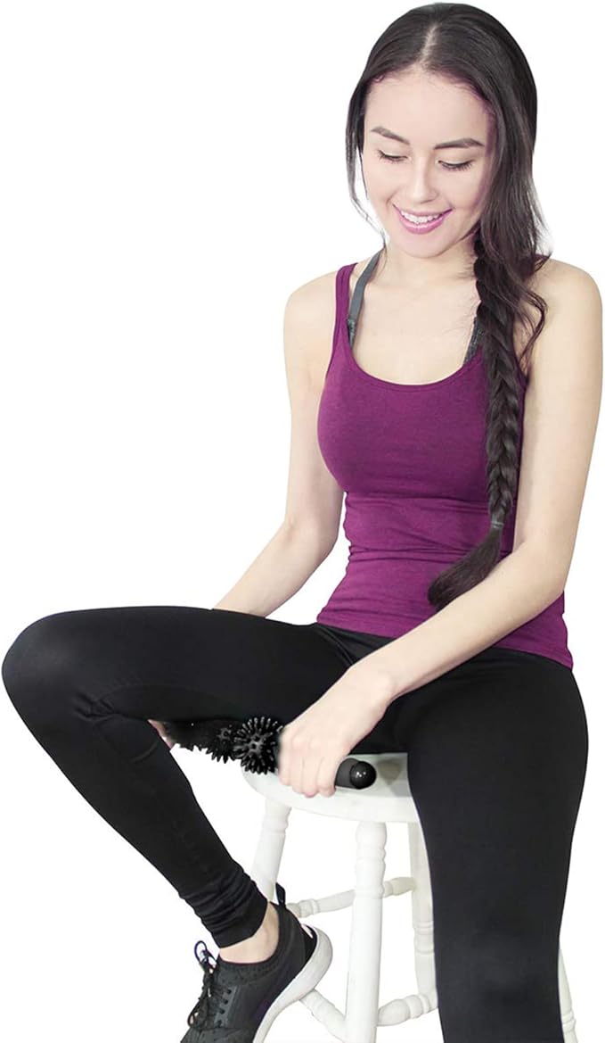 Coolife Fascia Muscle Roller - Cellulite Massager - Fascia Roller for Cellulite and Sore Muscles - Neck, Leg, Back, Body Deep Tissue Massage Stick Tools - 3 Balls Size Version